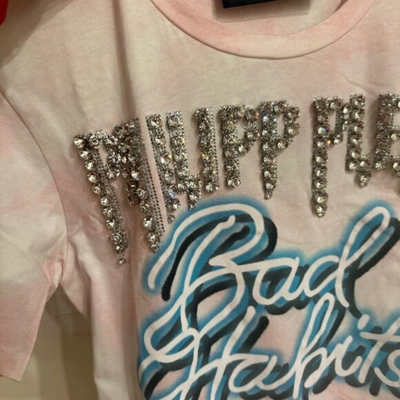 Philipp Plein Pink women’s  T-Shirt dress made in Italy size S - Picture 6 of 7